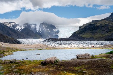 Skaftafellsjokull Buzulu, Güney İzlanda, HDR Görüntü