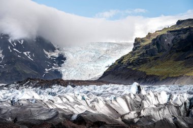 Skaftafellsjokull Buzulu, Güney İzlanda, HDR Görüntü