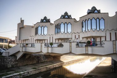 Novi Pazar, Sırbistan - 2 Ekim 2024: Dusk, HDR Resim Merkezi