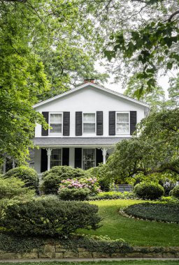 Niagara Gölü, Kanada - 3 Temmuz 2024: Bulutlu havada tarihi merkez, HDR Görüntü