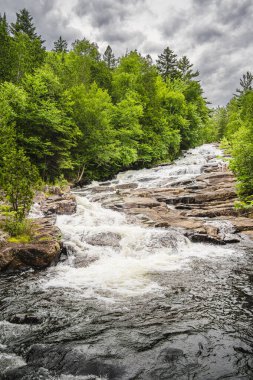 Scenic view of Mauricie National Park in Quebec, Canada clipart