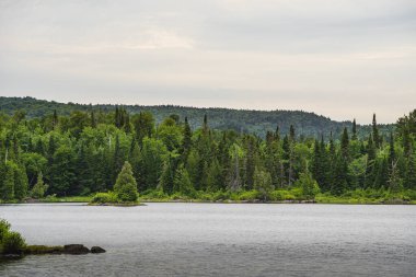 Scenic view of Mauricie National Park in Quebec, Canada clipart