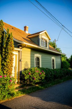 Kamouraska, Quebec, Canada - July 3 2024 : Historical riverside town in summertime clipart