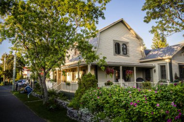 Kamouraska, Quebec, Canada - July 3 2024 : Historical riverside town in summertime clipart