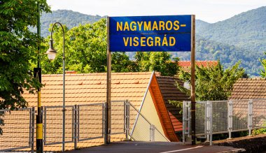 Nagymaros-Visegrad, Picturesque Area on the Danube Bend, Hungary clipart