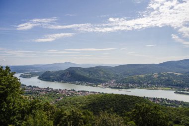 Nagymaros-Visegrad, Picturesque Area on the Danube Bend, Hungary clipart