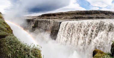 Dettifoss Şelalesi, Kuzey İzlanda, HDR Görüntü