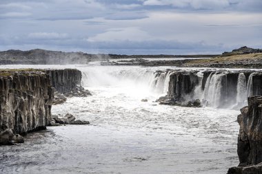 Dettifoss Şelalesi, Kuzey İzlanda, HDR Görüntü