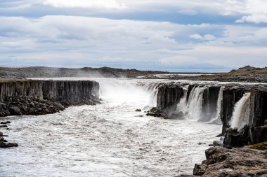 Dettifoss Şelalesi, Kuzey İzlanda, HDR Görüntü