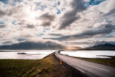 Grundarfjordur 'un yukarıdan görünüşü, Snaefellsnes Yarımadası, İzlanda