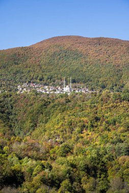 St John Bigorski Manastırı, Makedonya - 23 Ekim 2024: Sonbaharda dini eser
