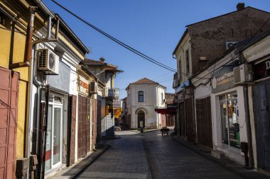 Bitola, Macedonia - October 23, 2024: View of the historical city at autumn, HDR image clipart