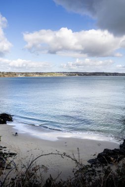 Pointe Saint Mathieu, Fransa - 15 Şubat 2024: Brittany 'nin ucundaki tarihi simgeler