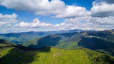 Batı Romanya 'daki Muntele Mic manzaralarının manzarası