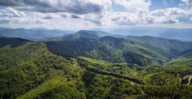 Batı Romanya 'daki Muntele Mic manzaralarının manzarası