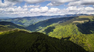 Batı Romanya 'daki Muntele Mic manzaralarının manzarası