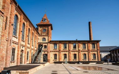 Mohacs, Hungary - April 23 2024 : Historical center in sunny weather clipart