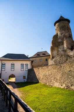 Stara Lubovna, Slovakia - June 27, 2024 : Picturesque town in sunny weather, HDR Image clipart