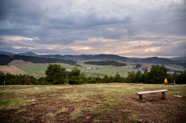 Beautiful nature landscape in Zlatibor, Serbia clipart