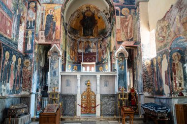 Krallığın yakınlarındaki Sırp Ortodoks Manastırı Studenica manzarası