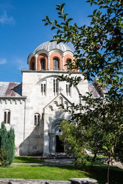 Krallığın yakınlarındaki Sırp Ortodoks Manastırı Studenica manzarası