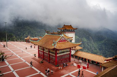 Chin Sweet Cave Temple, Genting Highlands, Pahang, Malezya 'daki Çin tapınağı.. 