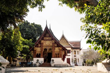 Luang Prabang, Laos - 24 Ocak 2025 Wat Souvannakhiri Tapınağı