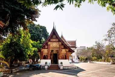 Luang Prabang, Laos - 24 Ocak 2025 Wat Souvannakhiri Tapınağı