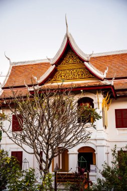 Luang Prabang, Laos - 25 Ocak 2025: Tarihi Merkez Simgeleri, HDR Resmi