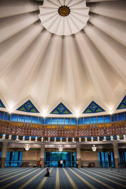 Kuala Lumpur, Malezya 'daki Ulusal Cami' nin İçi
