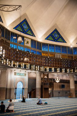 Kuala Lumpur, Malezya 'daki Ulusal Cami' nin İçi