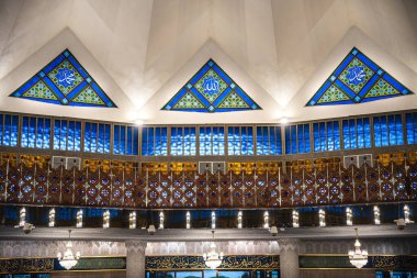 Kuala Lumpur, Malezya 'daki Ulusal Cami' nin İçi