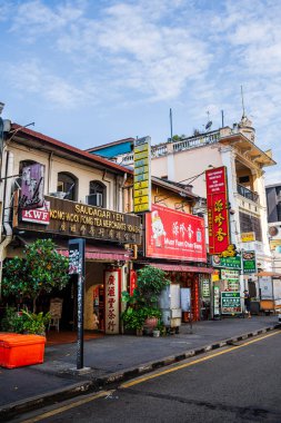 Kuala Lumpur, Malezya - 5 Şubat 2025: Güneşli havada Çin Mahallesi, HDR Görüntü