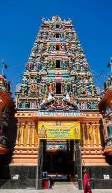Sri Mahamariamman Tapınağı, Kuala Lumpur, Malezya 'daki en eski Hindu tapınağı.