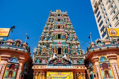 Sri Mahamariamman Tapınağı, Kuala Lumpur, Malezya 'daki en eski Hindu tapınağı.