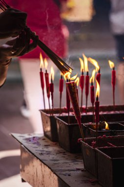 Kuala Lumpur, Malezya - 5 Şubat 2025: Güneşli havada Çin Mahallesi, HDR Görüntü