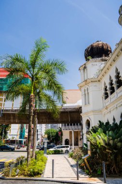 Kuala Lumpur, Malezya - 4 Şubat 2025: Güneşli havada tarihi şehir merkezi, HDR Görüntü