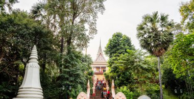 Wat Phnom Daun Penh, Budist tapınağı Phnom Penh, Kamboçya