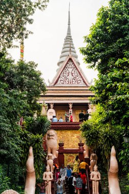 Wat Phnom Daun Penh, Budist tapınağı Phnom Penh, Kamboçya