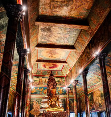 Wat Phnom Daun Penh, Budist tapınağı Phnom Penh, Kamboçya
