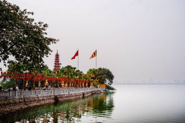 Hanoi, Vietnam - 15 Ocak 2025: Edebiyat Tapınağı