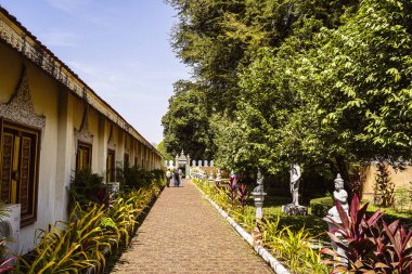 Phnom Penh, Kamboçya - 29 Ocak 2025 Sunny Weather Kraliyet Sarayı