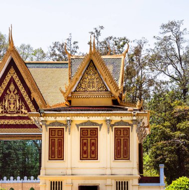 Phnom Penh, Kamboçya - 29 Ocak 2025 Sunny Weather Kraliyet Sarayı