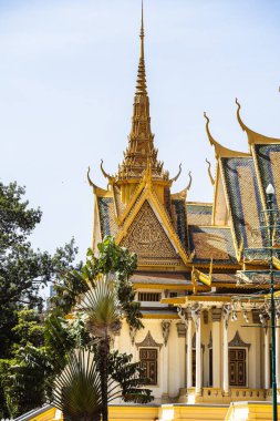 Phnom Penh, Kamboçya - 29 Ocak 2025 Sunny Weather Kraliyet Sarayı