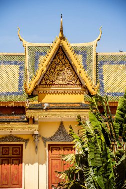 Phnom Penh, Kamboçya - 29 Ocak 2025 Sunny Weather Kraliyet Sarayı