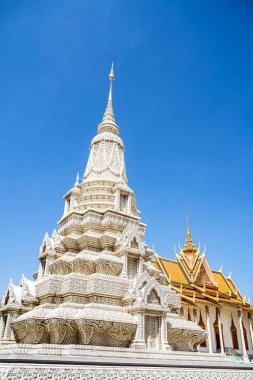 Phnom Penh, Kamboçya - 29 Ocak 2025 Sunny Weather Kraliyet Sarayı