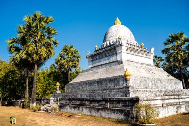 Luang Prabang, Laos - 24 Ocak 2025: Wat Souvannakhiri Tapınağı