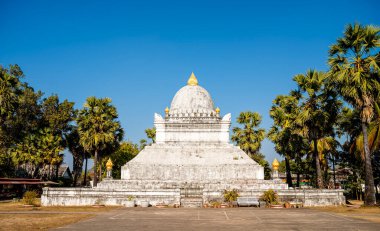 Luang Prabang, Laos - 24 Ocak 2025: Wat Souvannakhiri Tapınağı