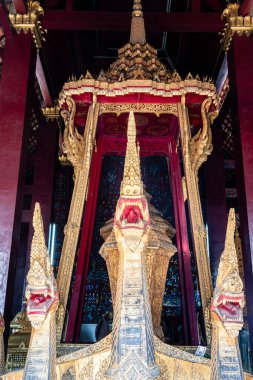 Luang Prabang, Laos - 25 Ocak 2025: Güneşli havalarda Tarih Merkezi, HDR Görüntü