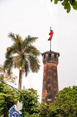 Hanoi, Vietnam - 25 Ocak 2025: Bulutlu Havadaki Eski Bölge